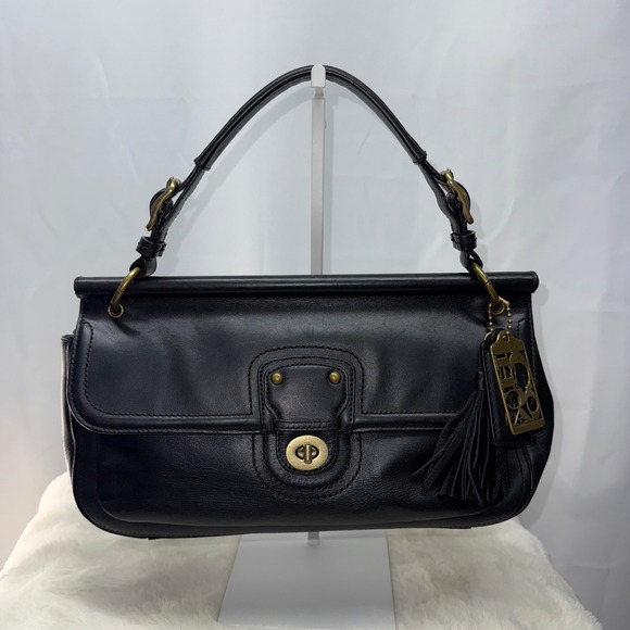 Coach Handbags - Coach City Willis 70th Anniversary Crossbody Bag Satchel Black Legacy 22062